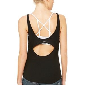 Alo Yoga Sculpt Tank Black Size L
